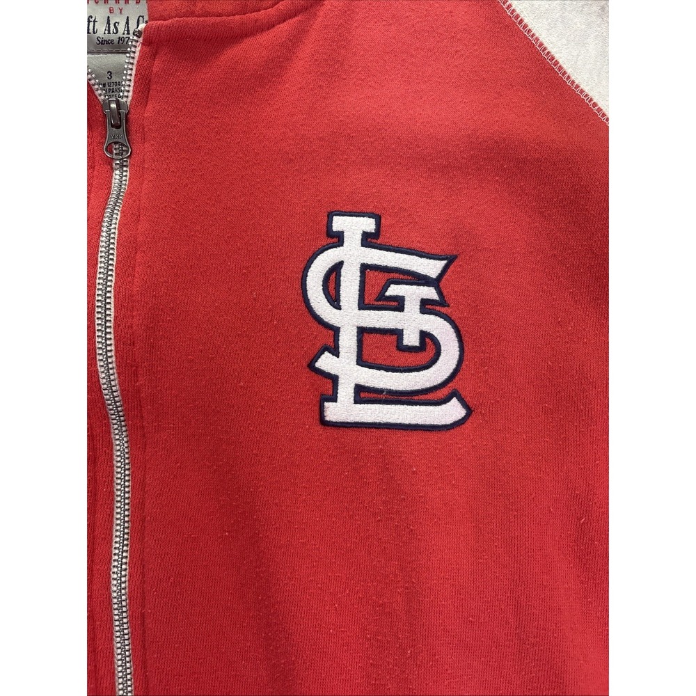St. Louis Cardinals Hoodie Womens 3X Red MLB Baseball Soft As A Grape Sweater - Picture 2 of 6